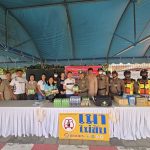 ชุดจิตอาสา สภ.บางศรีเมือง เทศบาลบางรักน้อย รับมอบเครื่องดื่มจาก บริษัทบีโฟร์โอเอ เพื่อเป็นขวัญและกำลังใจแก่เจ้าหน้าที่